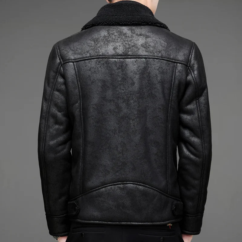 Men's Premium Leather Winter Jacket