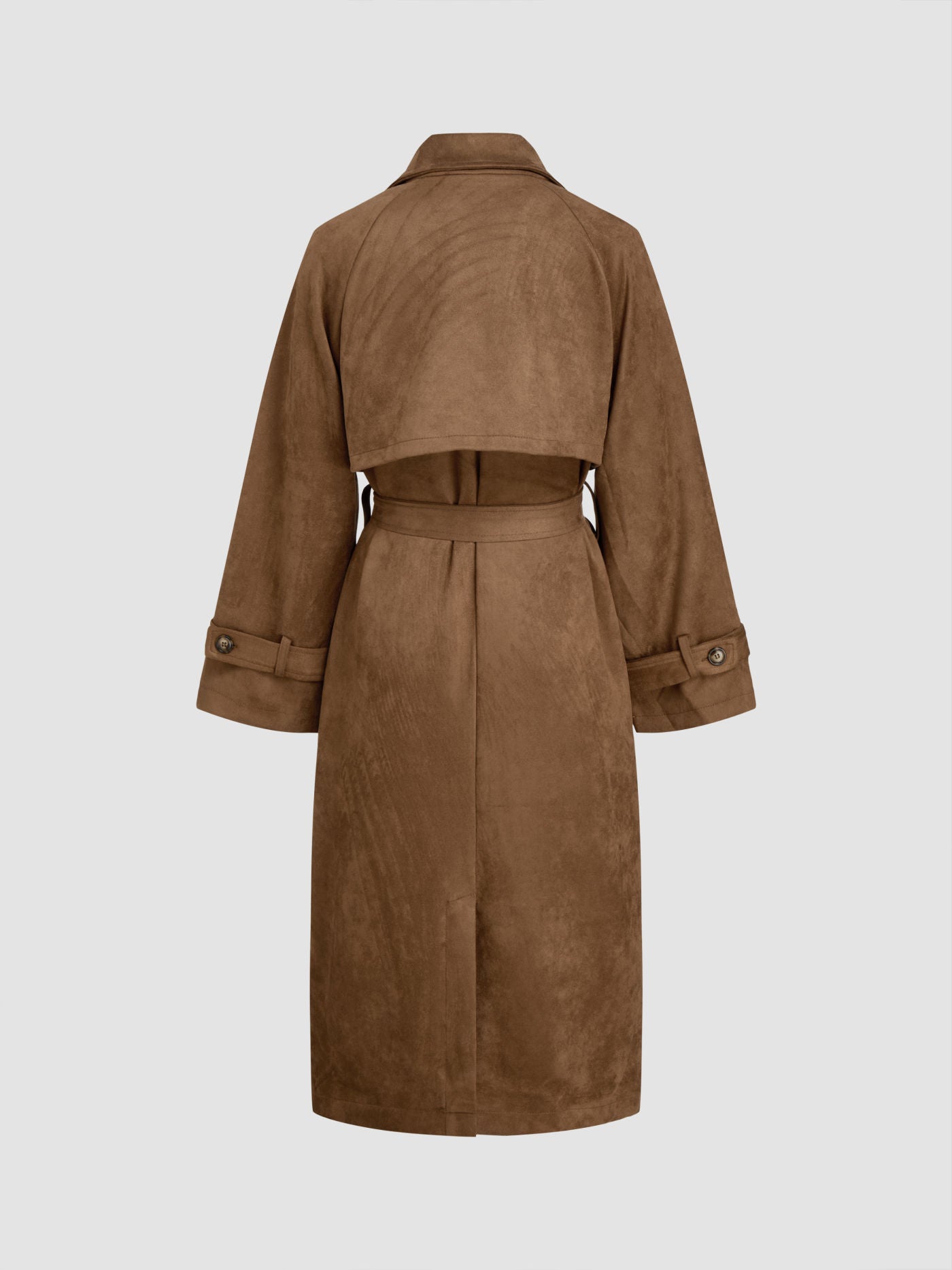 Women's Suede Trench Coat