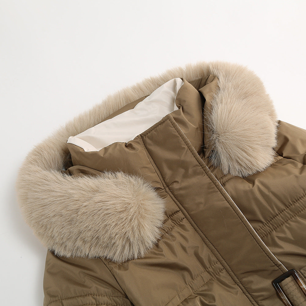 Women's Winter Parka With Fur Hood