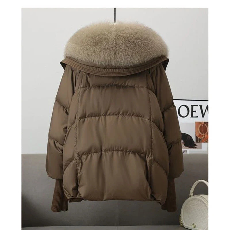 Women's Puffer Faux Fur Coat