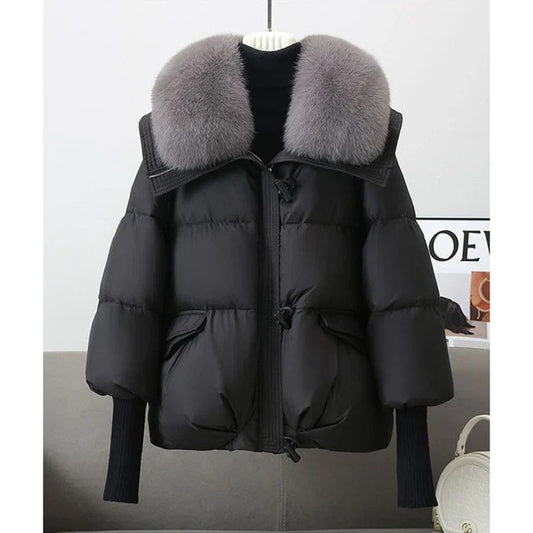 Women's Puffer Faux Fur Coat