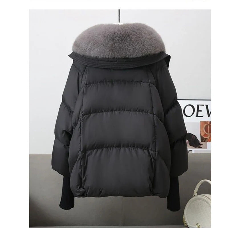 Women's Puffer Faux Fur Coat